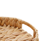 Bandeja De Fibra Natural Redonda Com Alça 28cm