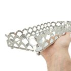 Bandeja De Luxo Belga Retangular - Prateada 23x12cm