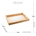 Bandeja De Madeira Pinus C/sisal Natural 30x17x4,5cm