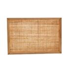 Bandeja De Madeira Pinus C/sisal Natural 30x17x4,5cm