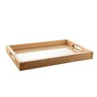 Bandeja De Madeira Pinus C/sisal Natural 30x17x4,5cm