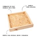 Bandeja De Madeira Quadrada