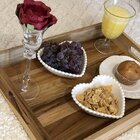 Bandeja De Madeira Teca Retangular - Stolf