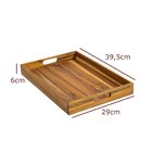 Bandeja De Madeira Teca Retangular - Stolf