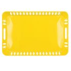 Bandeja De Metal Amarelo 51cm X 34cm X 4cm
