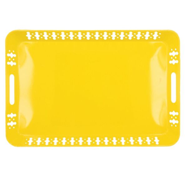 Jogos do Mundial 2022: Bandeja na cor amarela com detalhes nas extremidades