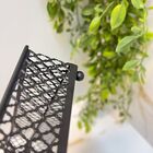 Bandeja De Metal Com Espelho Barcelona Preta 21 X 13 X 5 Cm