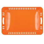 Bandeja De Metal Laranja 51cm  X 34cm X 4cm