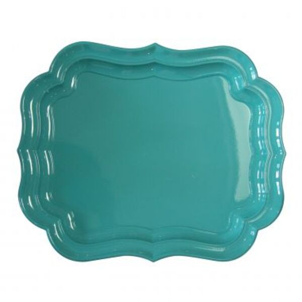 Bandeja De Plastico Verde 51cm X 41cm X 4cm