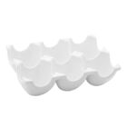 Bandeja De Porcelana Branca Para 6 Ovos New Bone Montana - Wp