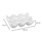 Bandeja De Porcelana Branca Para 6 Ovos New Bone Montana - Wp