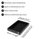 Bandeja De Proteção P/ Carvão  Churrasqueiras Bafo 5x50x27