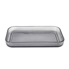 Bandeja de Vidro Cinza Oikos