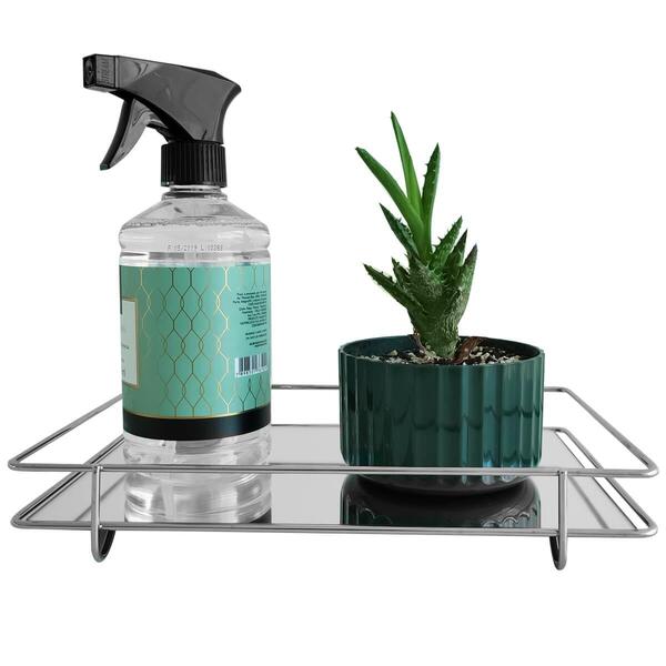 Bandeja De Vidro Espelhada Retangular Para Decoração Casa