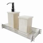 Bandeja De Vidro Para Decoração Retangular Espelhada Lavabo