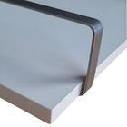 Bandeja Decorativa 25x50cm Borda Infinita Branca Com Alça Pra