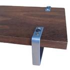 Bandeja Decorativa 25x50cm Borda Infinita Castanho Com Alça P