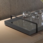 Bandeja Decorativa Concreto Com Alça Preta