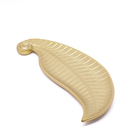 Bandeja Decorativa De Madeira Folha Dourado 35cm F01 - D'rossi