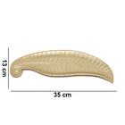 Bandeja Decorativa De Madeira Folha Dourado 35cm F01 - D'rossi
