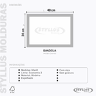 Bandeja Decorativa Espelhada 30x40cm - Com Alça - E2630