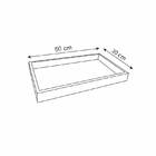 Bandeja Decorativa Flutuante Espelho 50x30 Branca