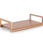 Bandeja Decorativa Frame 27cm Aço E Mdf Suporte Para Objetos