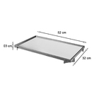 Bandeja Decorativa Gala Ouro Com Espelho Off White