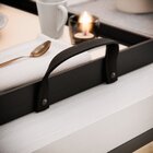 Bandeja Decorativa Grande Abstrato E Folhas Verde - 45x30cm P