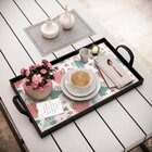 Bandeja Decorativa Grande Cacto Mandacarú - 45x30cm Preta