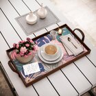 Bandeja Decorativa Grande Costela De Adão Colorida - 45x30cm