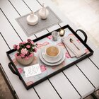 Bandeja Decorativa Grande Docinhos - 45x30cm Preta