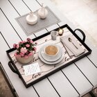 Bandeja Decorativa Grande Love - 45x30cm Preta