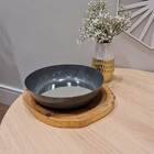 Bandeja Decorativa Masala Cinza Com Espelho 20 5cm