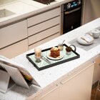 Bandeja Decorativa Média Arabesco Verde - 40x28cm Preta