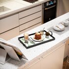 Bandeja Decorativa Média Cactos Verde - 40x28cm Preta