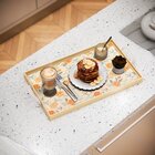 Bandeja Decorativa Média Flores - 40x28cm Clara