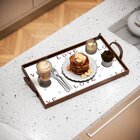 Bandeja Decorativa Média Love - 40x28cm Marrom