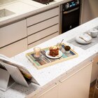 Bandeja Decorativa Média Madeira Pátina Colorida - 40x28cm Cl