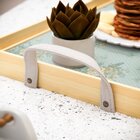 Bandeja Decorativa Média Verde Com Flor Amarela - 40x28cm Cla