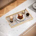 Bandeja Decorativa Média Vintage Azulejo - 40x28cm Clara