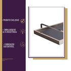 Bandeja Decorativa Off White Espelhada - Alça Cromada