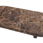 Bandeja Decorativa Oval Em Pedra Marrom 34cm Ku0075 Btc