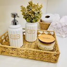 Bandeja Decorativa Palha Natural Média