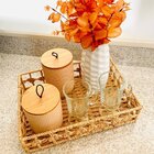 Bandeja Decorativa Palha Natural Média