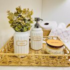 Bandeja Decorativa Palha Natural Média