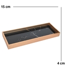 Bandeja Decorativa Para Sala Preta Carrara G 40,5 Cm