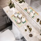 Bandeja Decorativa Pequena Costela De Adão Tons De Verde - 32