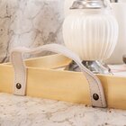 Bandeja Decorativa Pequena Espiral Rosa - 32x22cm Clara