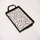 Bandeja Decorativa Pequena Flecha E Coração - 32x22cm Preta